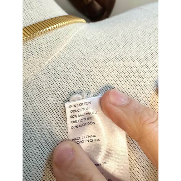 NWOT Pilcro Urban Outfitters Oversized Cream Knit Sweater Vest - Picture 7 of 7